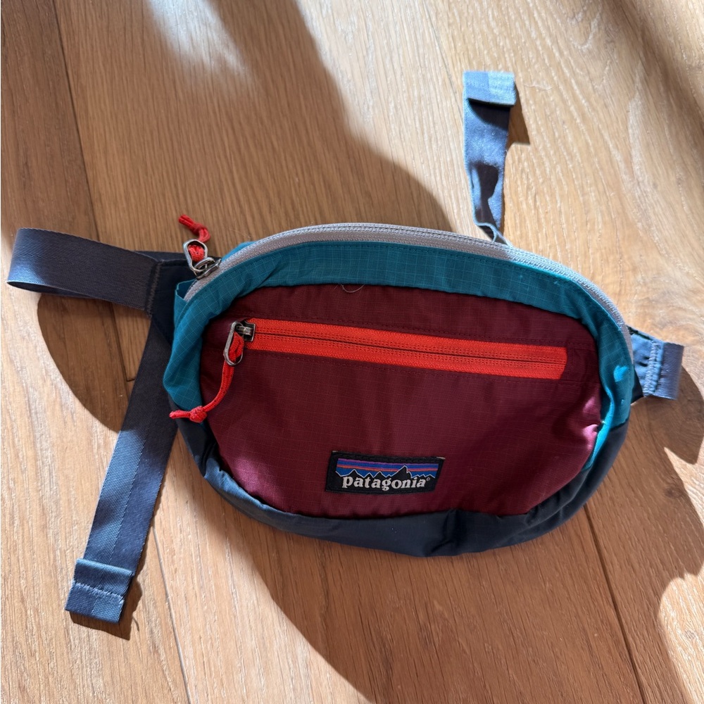 Patagonia Red and Blue Belt Bag